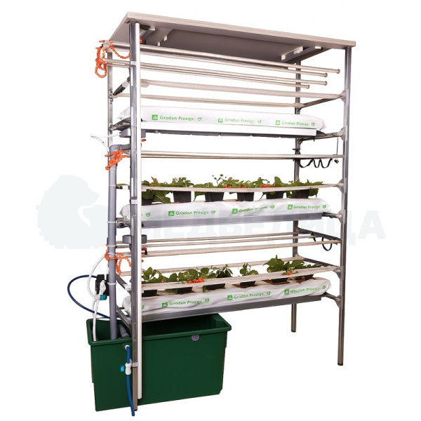 Комплект лабораторного оборудования "Клубничная ферма 3 этажа" с базовым набором расходных материалов.